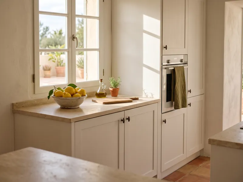 Cocina limpia y ordenada